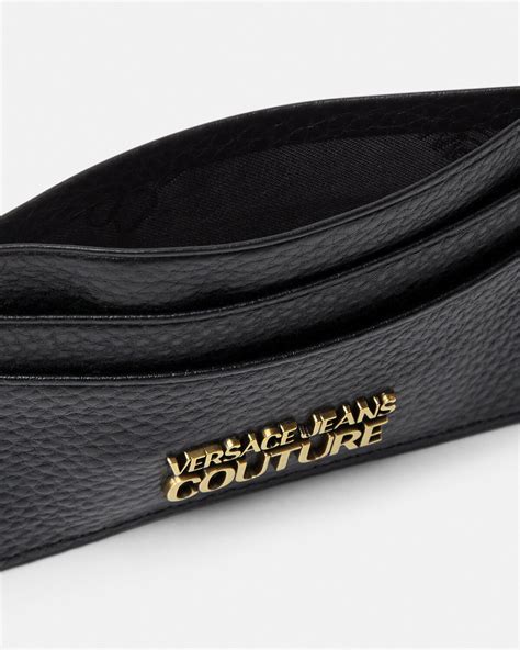 versace jeans couture card holder|Logo Card Holder Black,Print .